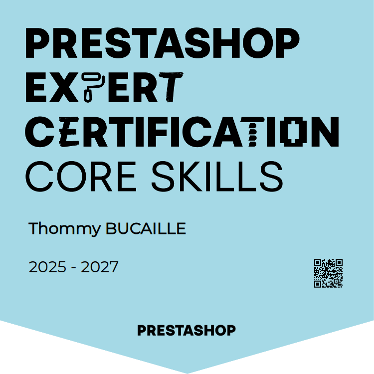 Expert PrestaShop Certifié