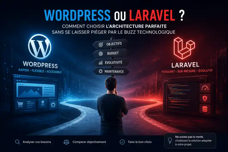 WordPress ou Laravel ? Comment choisir l’architecture parfaite sans se laisser piéger par le buzz technologique