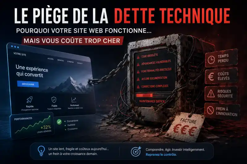 Le Piège de la Dette Technique : Pourquoi votre site web fonctionne... mais vous coûte trop cher