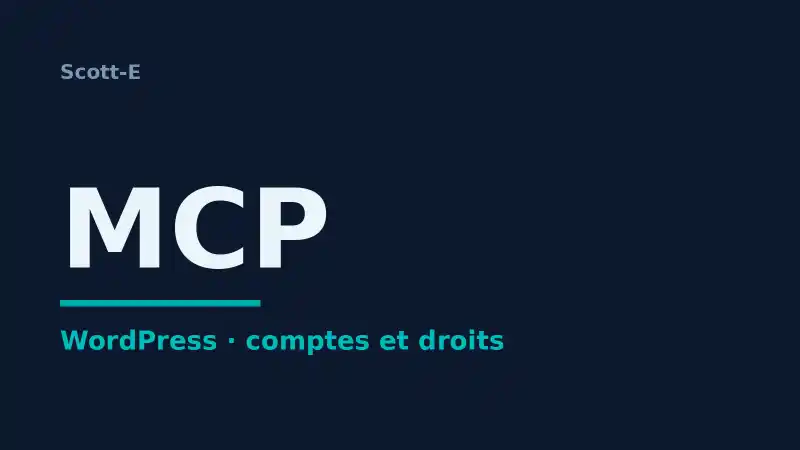 WordPress MCP : quel compte et quels droits donner à l'IA